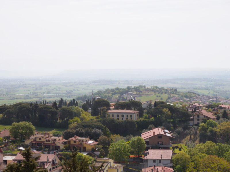 Panorama dalla collina di Montefiascone sulla campagna laziale